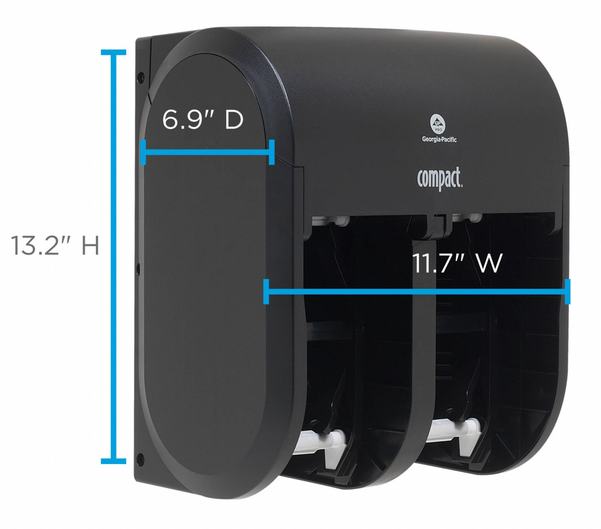 Toilet Paper Dispenser, Compact(R), Smoke, Coreless, (4