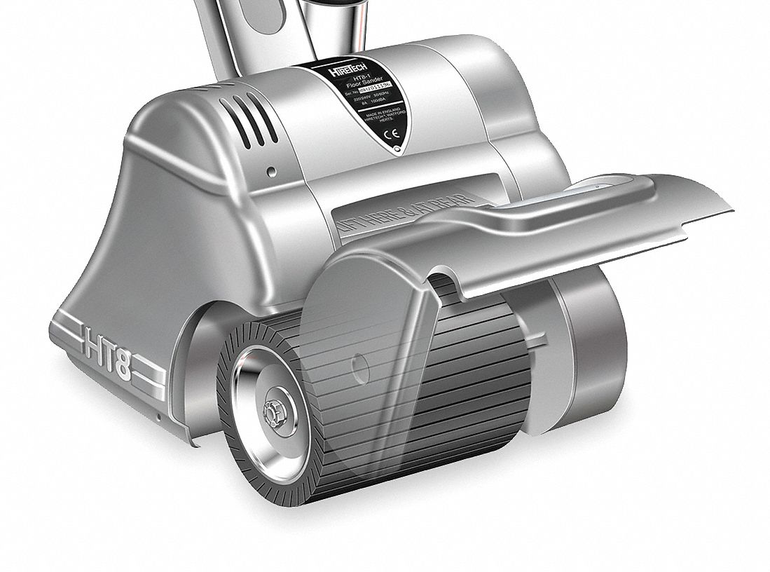 Drum Floor Sander: 8 in x 19 1/2 in Abrasive, Expandable Drum, Fixed Speed, 8, 500 RPM Max