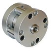 Double Acting 304 Stainless Steel  Compact Air Cylinder, Screw Clearance Holes Both Ends Mount image