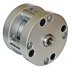 Single Acting 304 Stainless Steel  Compact Air Cylinder, Screw Clearance Holes Both Ends Mount