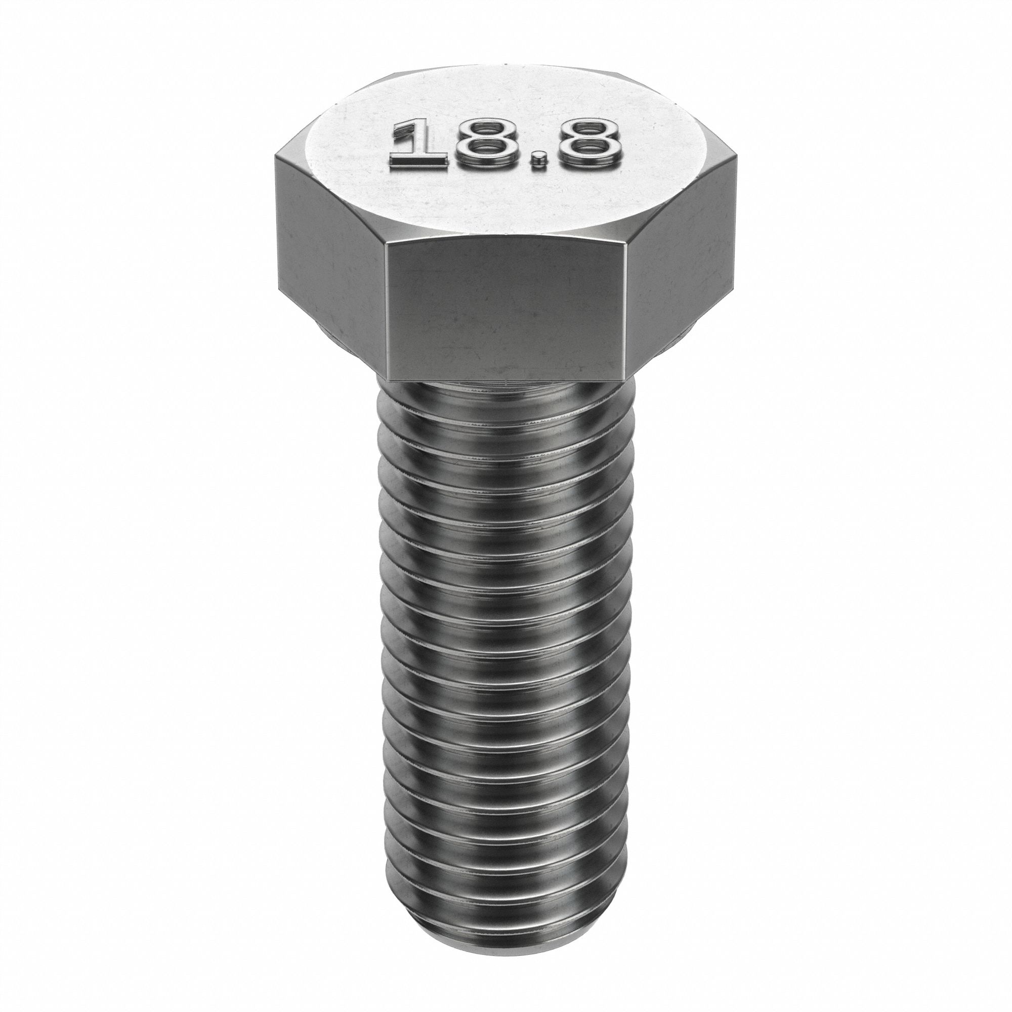 HEX HEAD CAP SCREW, STAINLESS STEEL, A2, PLAIN, ⅝