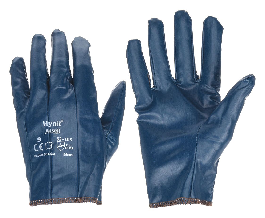 Coated Gloves, Full, L, 8-1/2", PR