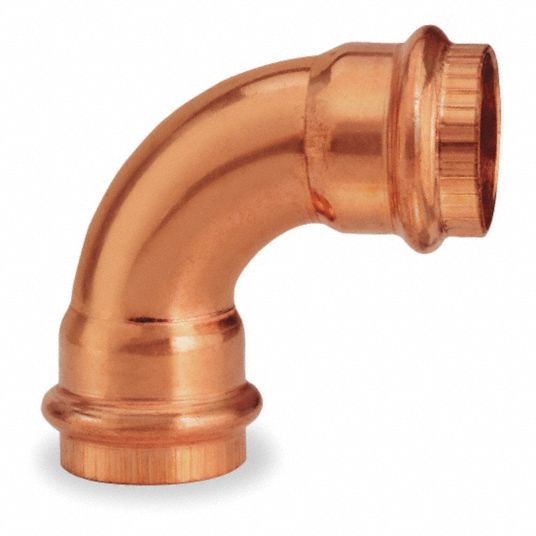 RIDGID Copper Elbow, 90°, C x C Connection Type, 1/2" Tube Size 3AV38