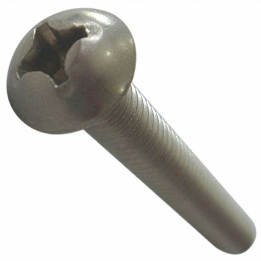 Machine Screw, PK 100 - Grainger