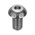 Button Socket Head Cap Screw, Stainless Steel 18-8, Hex Socket, Plain, UNC
