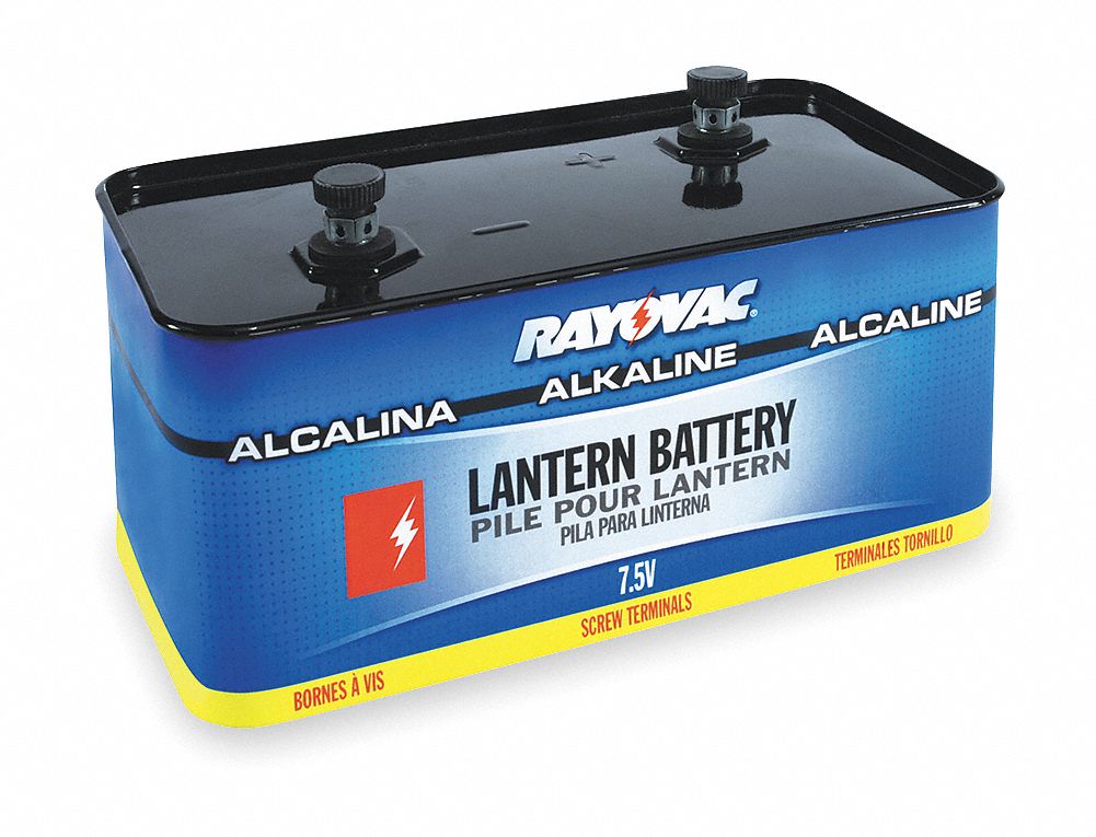 3AXH6 - Lantern Battery Alkaline 7.5V Screw Term