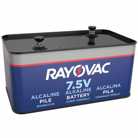 RAYOVAC 903, Fence/Ignition Battery, 7.5V DC, Alkaline, 40 Ah, Screw