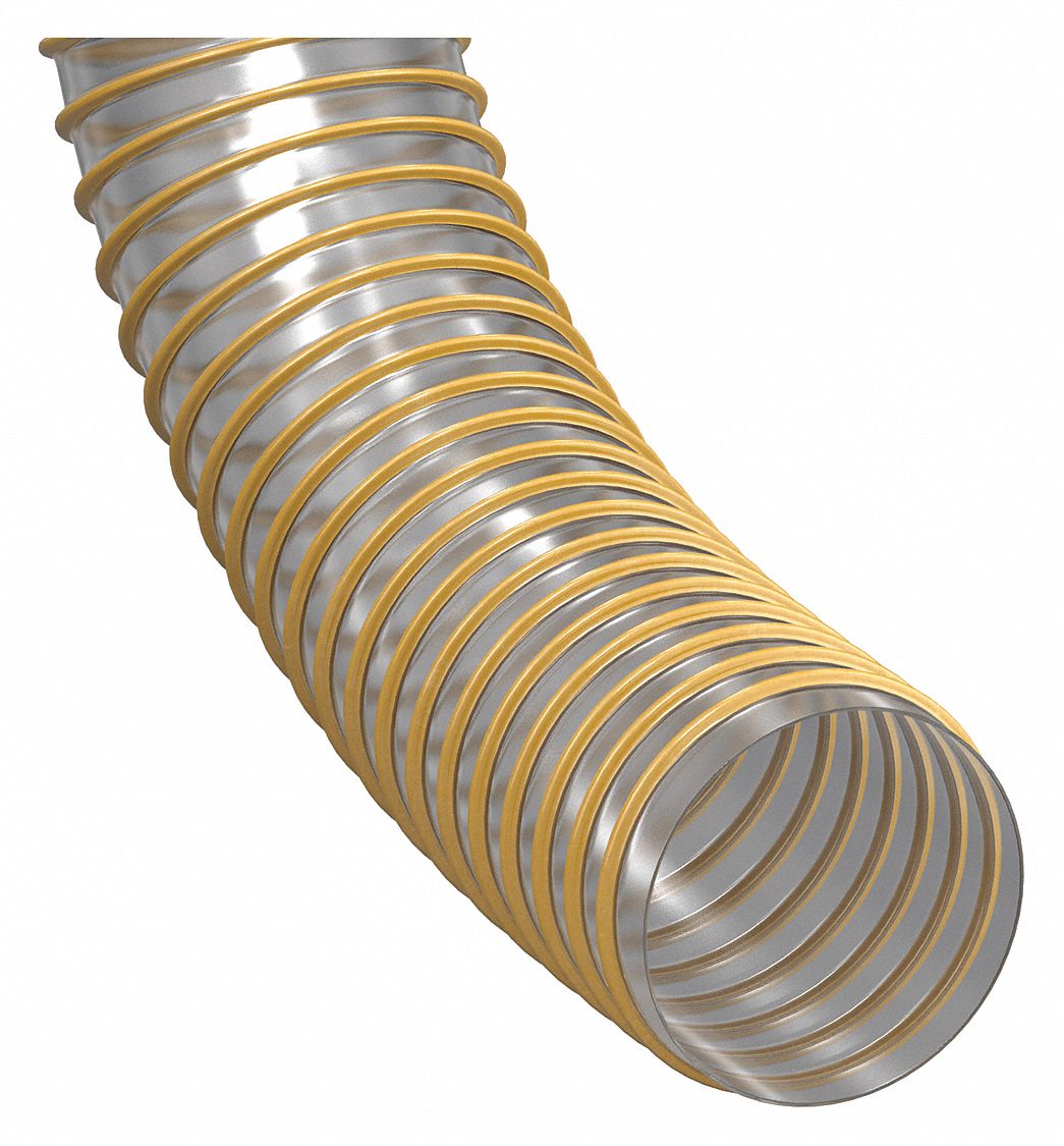 Industrial Ducting Hose: 6 in Hose Inside Dia., 50 ft Hose Lg, 25 psi, 6.5 in Bend Radius