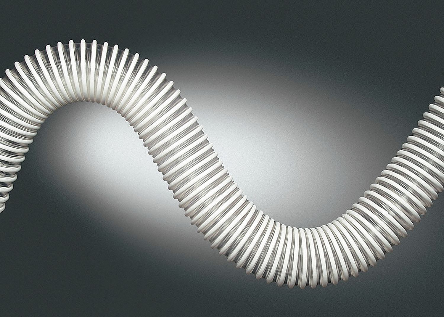 Industrial Ducting Hose: 3 in Hose Inside Dia., 25 ft Hose Lg, 19 psi, 6 in Bend Radius, Clear