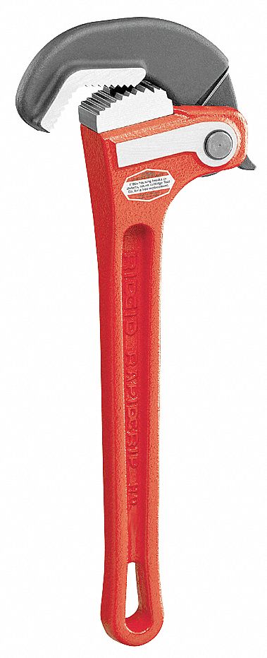 RIDGID, Cast Iron, 8 in Jaw Capacity, Heavy-Duty Pipe Wrench