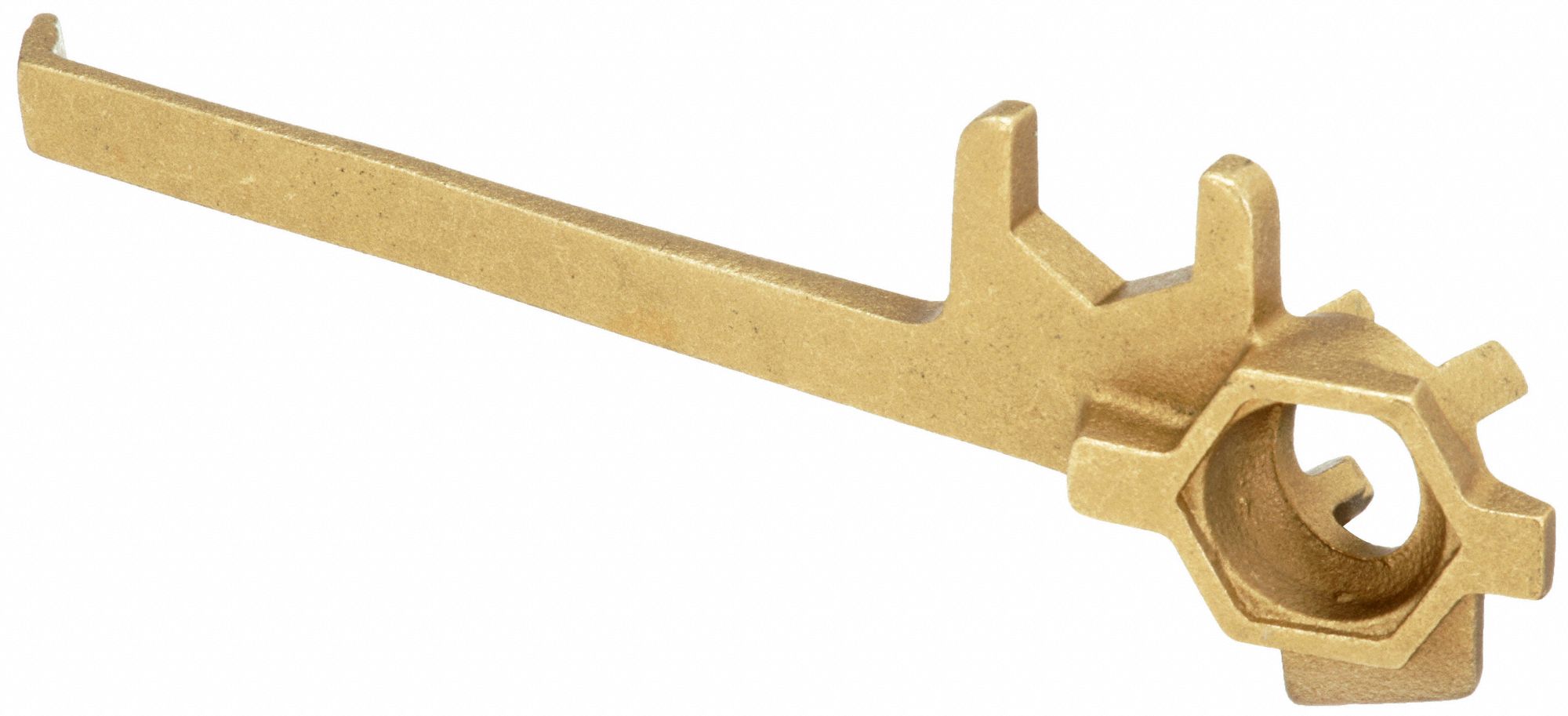 DRUM PLUG WRENCH, 3/4 IN/2 IN FOR PLUG/BUNG SIZE, NON-SPARKING