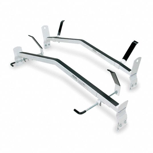 WERNER Double Side Ladder Rack, Powder Coated Steel, 600 lb Load