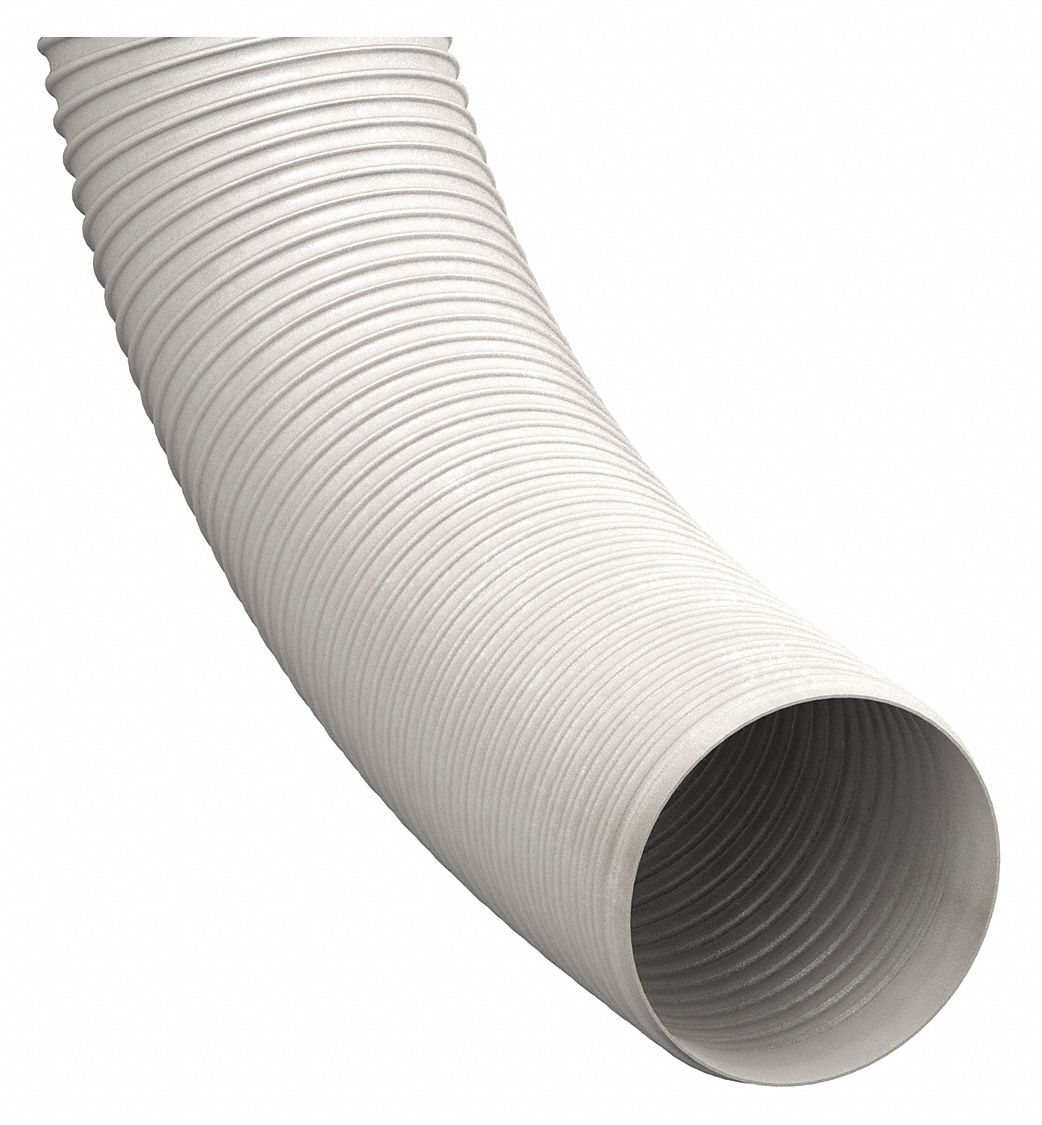 Industrial Ducting Hose: 3 in Hose Inside Dia., 25 ft Hose Lg, 10 psi, 4.3 in Bend Radius