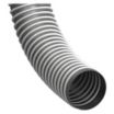 Thermoplastic Rubber Duct Hoses for Dust with Plastic Wear Strip & Smooth Interior