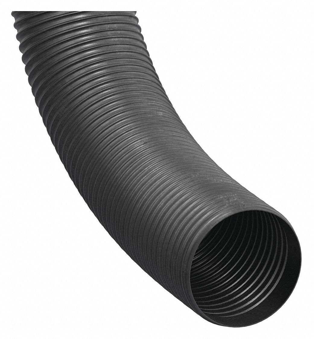 INDUSTRIAL DUCTING HOSE: 3 IN HOSE INSIDE DIA., 25 FT HOSE LG, 29 PSI, 4.3 IN BEND RADIUS