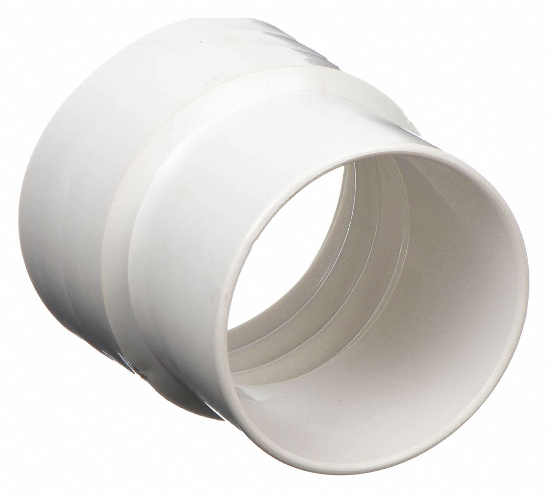 Hose Cuff: PVC, 1 3/4 in Outside Dia, 3 in Overall Lg