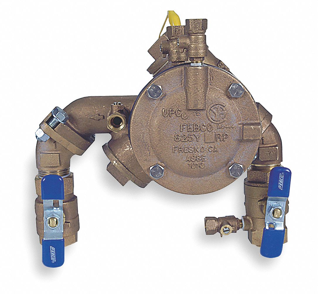 FEBCO Reduced Pressure Zone Backflow Preventer, Bronze, Watts 825 ...