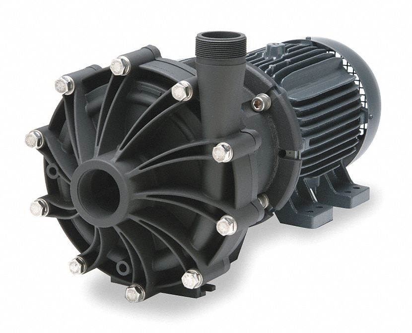 FINISH THOMPSON 10 hp HP PVDF 208230/460V Drive Pump, 158 ft