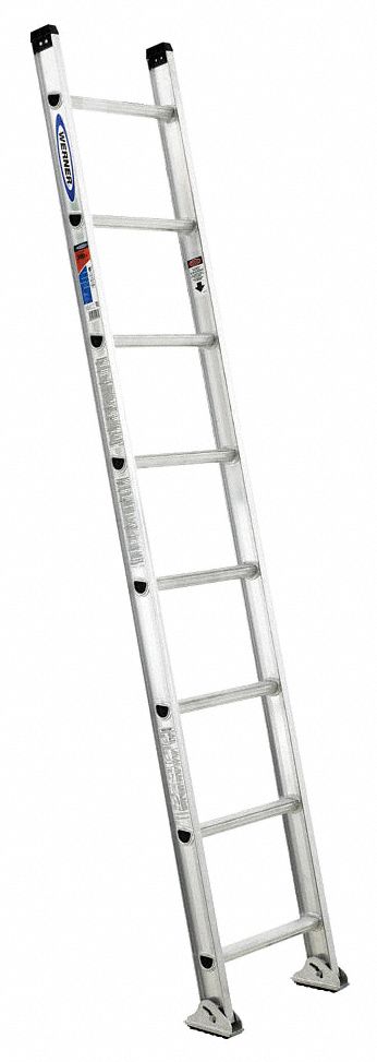 LADDER,8 FT.H,18-1/8 IN W,ALUMINUM