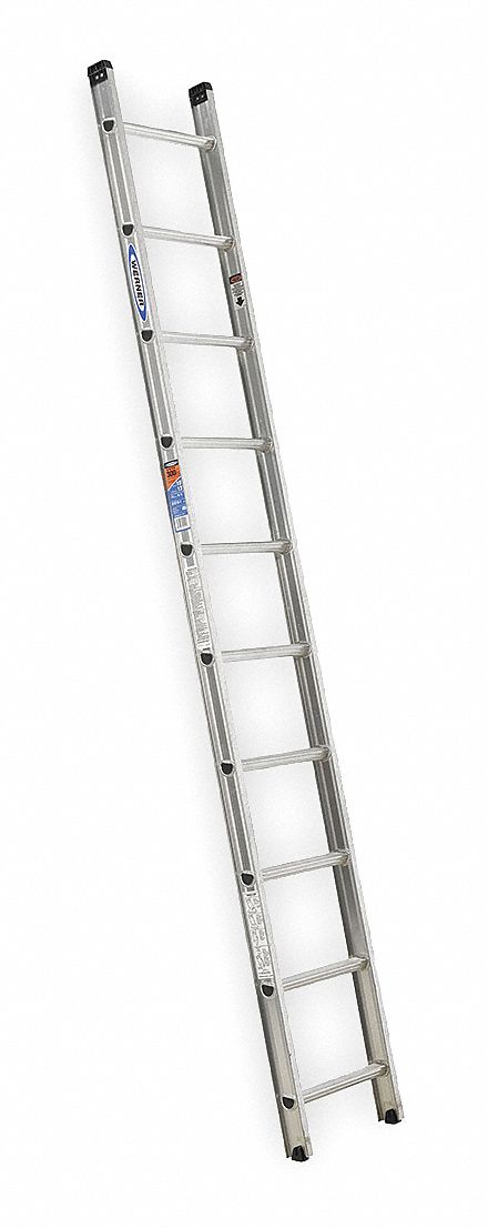 3AZU8 - Ladder 10 ft.H 18-1/8 In W Aluminum