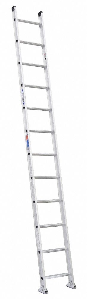 LADDER,12 FT.H,18-1/8 IN W,ALUMINUM