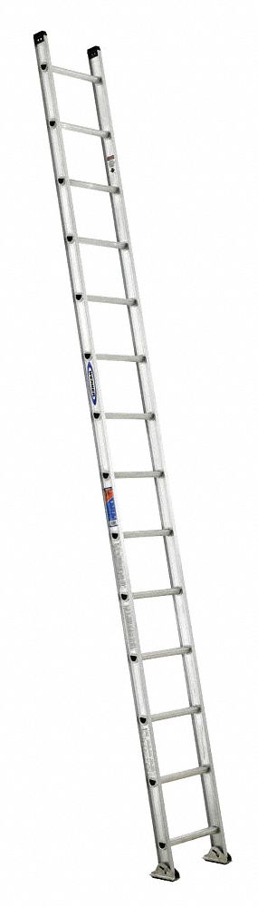 3AZV1 - Ladder 14 ft.H 18-1/8 In W Aluminum