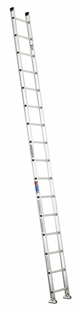 3AZV2 - Ladder 16 ft.H 18-1/8 In W Aluminum