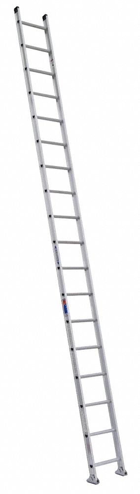 3AZV3 - Ladder 18 ft.H 18-1/8 In W Aluminum