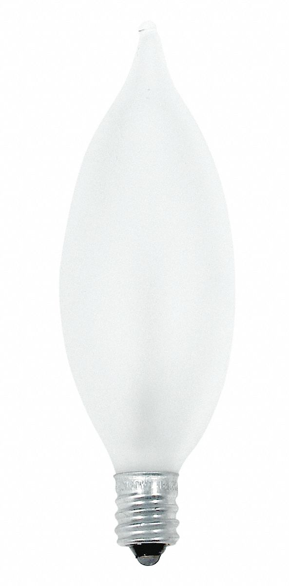 GE CURRENT Incandescent Bulb, CA10, Candelabra Screw (E12), Lumens 360