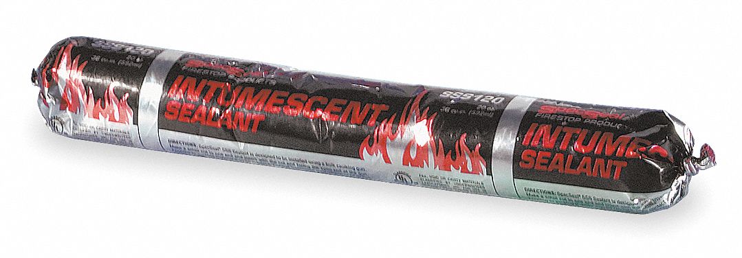 Fire Barrier Sealant: Caulk, Red, Intumescent, Watertight, 20 oz Cartridge Container Size & Type