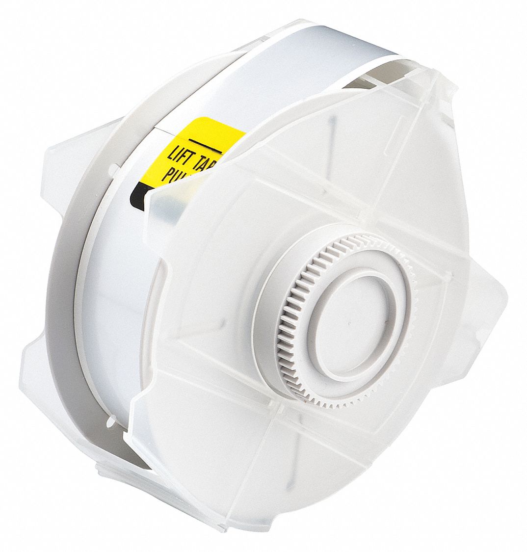 Continuous Label Stock: 1 1/8 in x 100 ft, Metalized Polyester, Silver (Matte), Outdoor