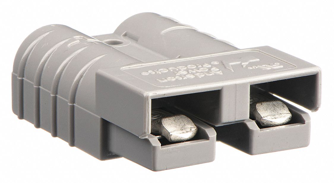 POWDER CONNECTOR, TWO POLE, GREY, 6 GA, 10,000, 0.221 IN MAX WIRE DIAMETER, 49010