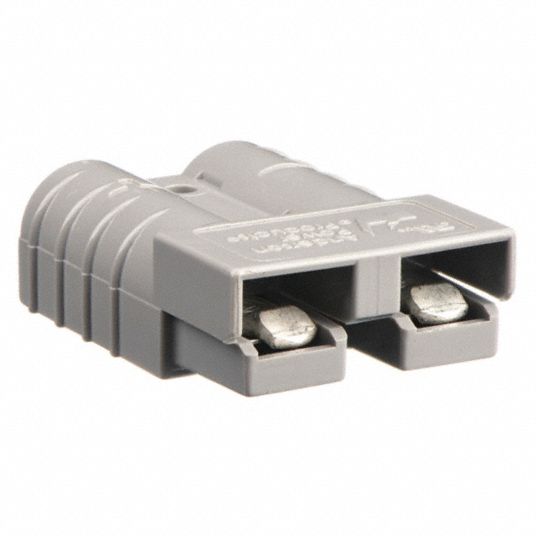 ANDERSON POWER PRODUCTS Power Connector, Gray, 6 Wire Size (AWG), 0.221