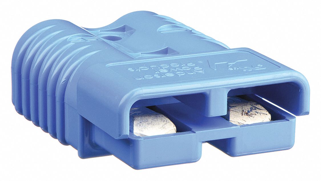 POWDER CONNECTOR, TWO POLE, BLUE, 1/0 GA, 10,000, 0.437 IN MAX WIRE DIAMETER