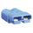 POWDER CONNECTOR, TWO POLE, BLUE, 1/0 GA, 10,000, 0.437 IN MAX WIRE DIAMETER