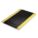 ANTIFATIGUE MAT, DIAMOND PLATE, 3X5 FT, 1 IN THICK, BLACK/YELLOW BORDER, BEVELED EDGE