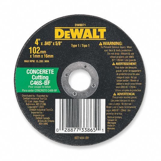 Dewalt 14 deals cut off wheel