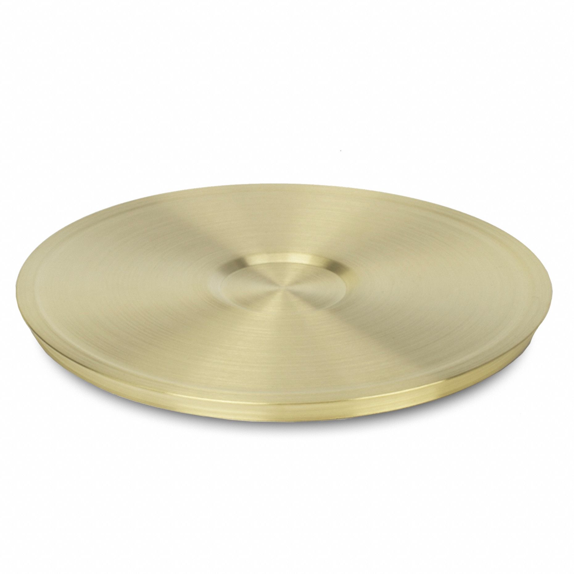 Sieve Cover: 8 in Overall Dia, Brass