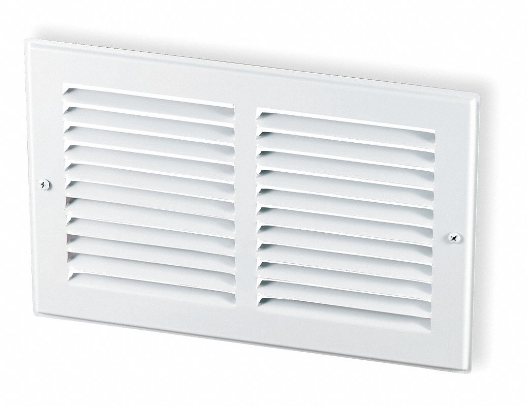 Ameriflow Return Air Grille White 12 Max Duct Height In