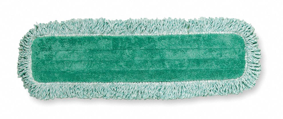 DUST MOP,GREEN,MICROFIBER