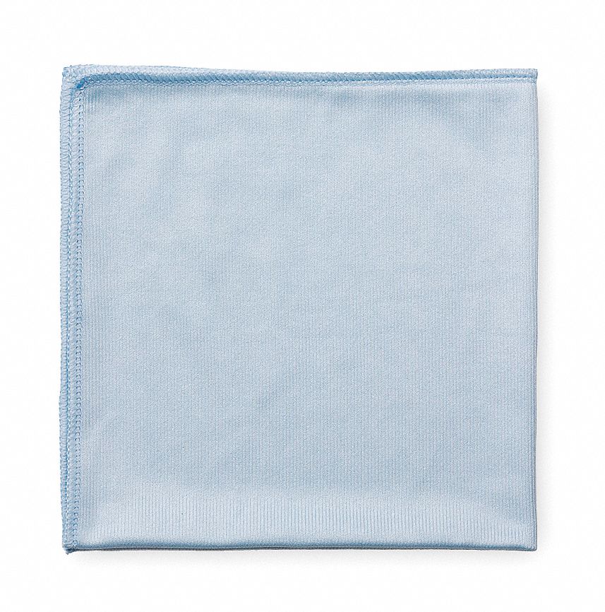 CLEANING CLOTH, BATHROOM, SCRUBBING STRIPS, BLUE, 16 X 16 IN., MICROFIBRE, PK 12