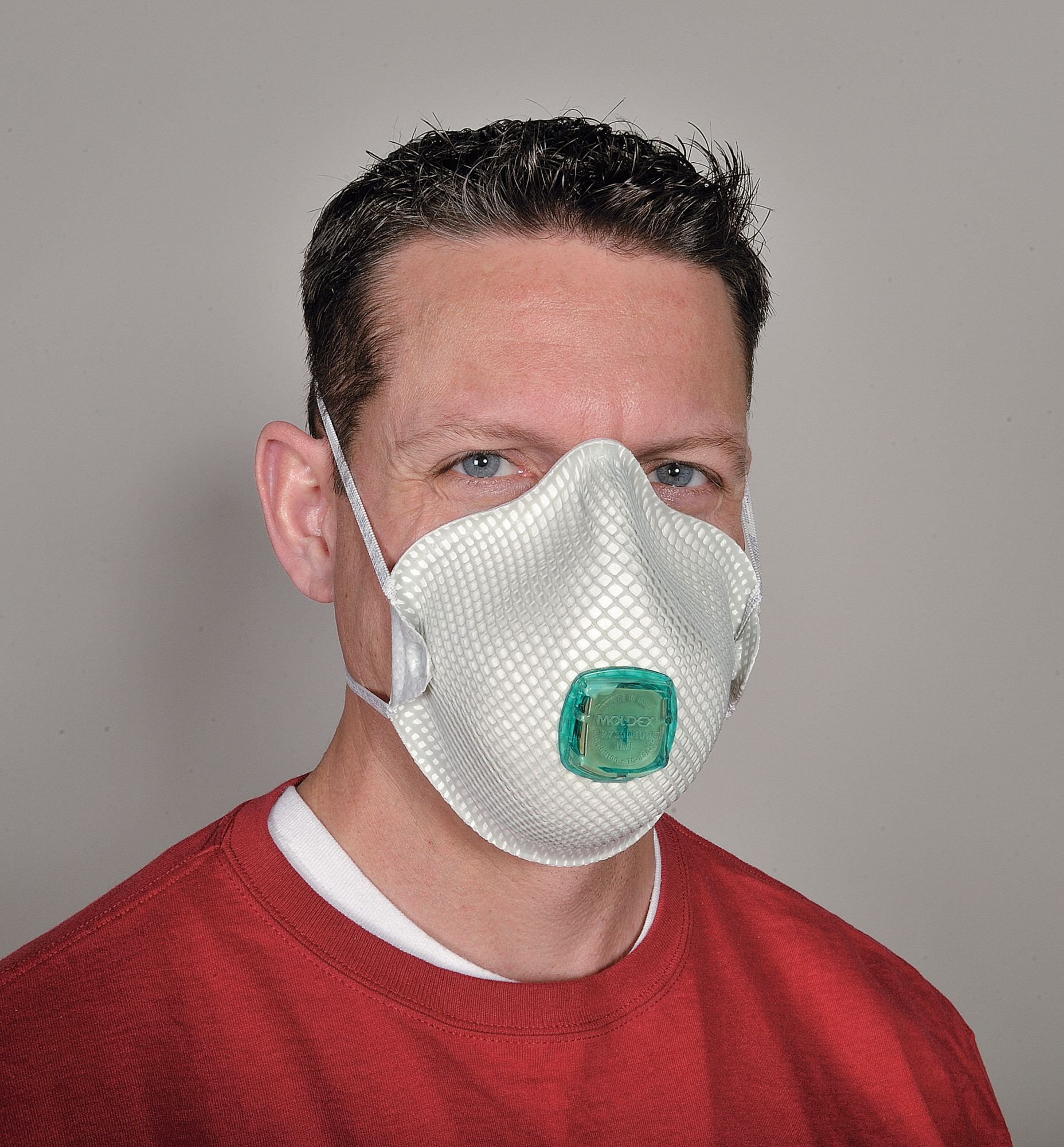 Moldex Disposable Respirator: Dual, Non-adj, Molded Nose Bridge 