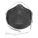 RESPIRATEUR N95 A/VALVE NOIR M/G 10