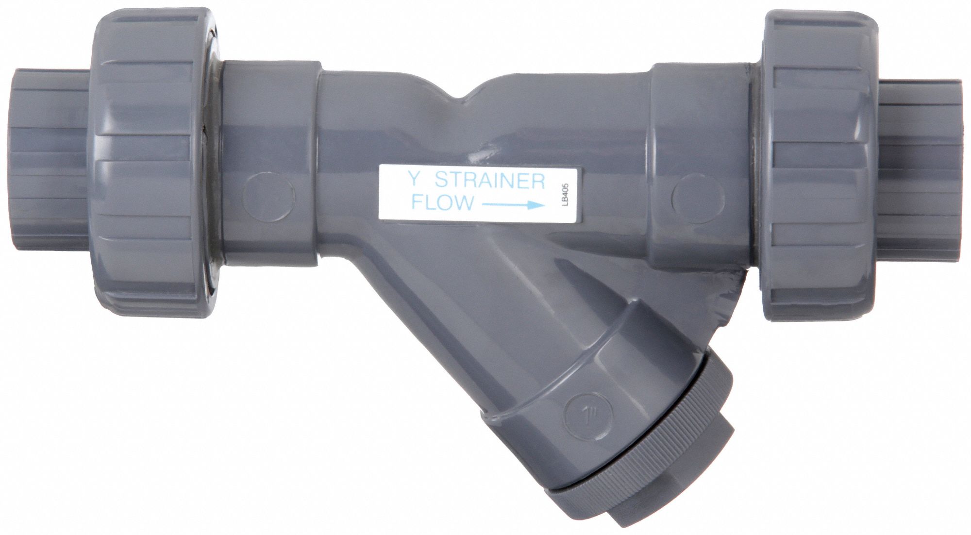 CRÉPINE EN Y, 125 LB/PO2, 1-1/2 PO, PERFORÉ, NPT, 0,031 PO, PVC