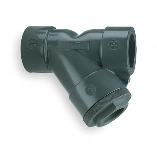 HAYWARD Y Strainer CPVC, 2 in, Socket, Mesh, 7 mesh, 130 psi, 7 1/8 in