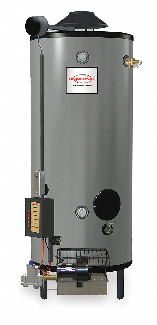 RHEEM-RUUD Commercial Gas Water Heater, 100.0 gal Tank Capacity