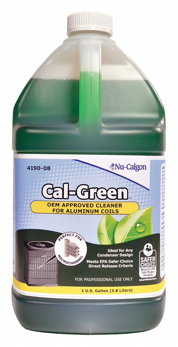 Nu-Calgon 4190-08 1 Gallon Cal-Green Aluminum Condenser Coil Cleaner -  4/Case