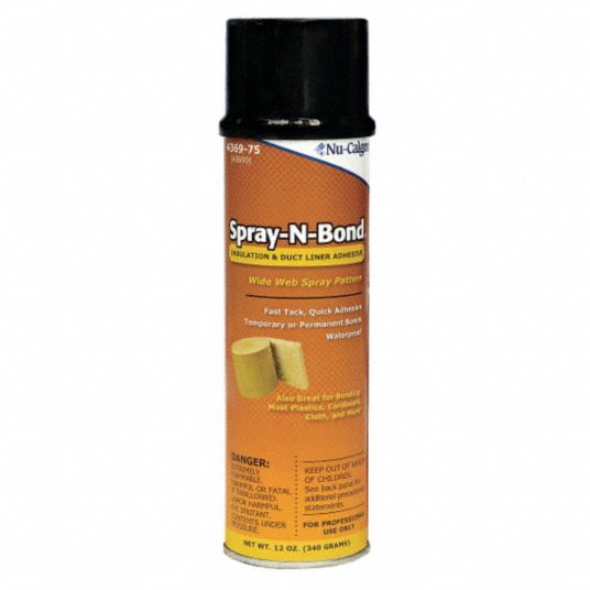 Nu-Calgon 4369-75 Spray Adhesive,12 fl oz,Aerosol Can
