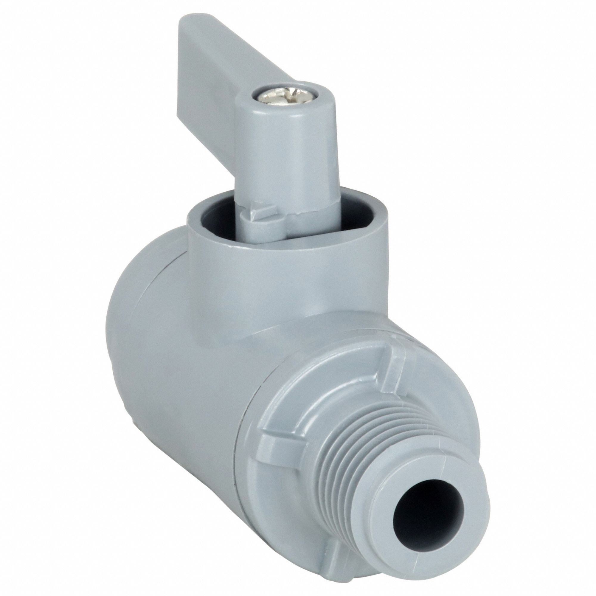 1/4 in, PVC, Manual Two-Way Ball Valve - 3CGF5|3991190 - Grainger