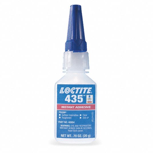 Loctite 435 Prism Instant Adhesive, Clear, 1 lb Bottle 40995